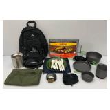 Misc. Camping Supplies Including SOLOSTOVE, Cookware And More
