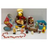 Vintage Toys Including OHIO Arts Co. Tin Litho Doll Cart And More