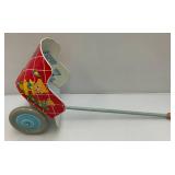 Vintage Toys Including OHIO Arts Co. Tin Litho Doll Cart And More