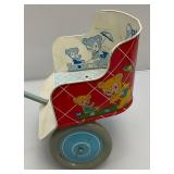 Vintage Toys Including OHIO Arts Co. Tin Litho Doll Cart And More