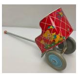 Vintage Toys Including OHIO Arts Co. Tin Litho Doll Cart And More