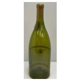 Three Tall Vintage Glass Wine Bottles (Perfect For Coins Or Marbles)