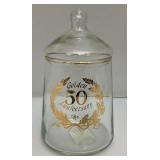 Vintage Crystal And Glass Items Including Fostoria Silver Plate Overlay Divided Snack Dish And More