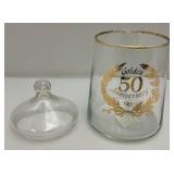 Vintage Crystal And Glass Items Including Fostoria Silver Plate Overlay Divided Snack Dish And More