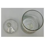 Vintage Crystal And Glass Items Including Fostoria Silver Plate Overlay Divided Snack Dish And More