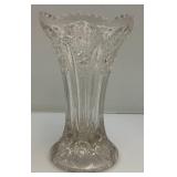 Vintage Crystal And Glass Items Including Fostoria Silver Plate Overlay Divided Snack Dish And More