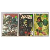 Misc. Vintage Comics Including "60 Cent AVENGERS" And More (Bagged And Carded)