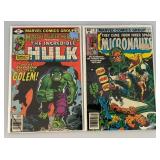 Misc. Vintage 40 & 50 Cent Comics Includinf "THE HULK" (Bagged And Carded)