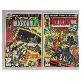 Misc. Vintage 50 Cent Comics Including "MICRONAUTS" And More (Bagged And Carded)