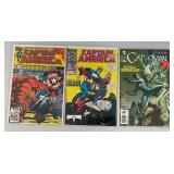 Misc. Vintage Comics Including "CAPTAIN AMERICA" And More (Bagged And Carded)