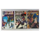 Misc. Vintage Comics Including "CAPTAIN AMERICA" And More (Bagged And Carded)