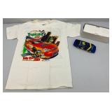 Collectible Vintage NASCAR 1:24 Scale Die Cast #2 Mark Martin Stock Car And Vintage NASCAR Inagural Tropicana 400 T-Shirt (New Old Stock)