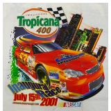 Collectible Vintage NASCAR 1:24 Scale Die Cast #2 Mark Martin Stock Car And Vintage NASCAR Inagural Tropicana 400 T-Shirt (New Old Stock)