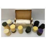 Large Group Of 3" Scrub Pads & Roll Of Plastic Drop Cloth