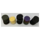 Large Group Of 3" Scrub Pads & Roll Of Plastic Drop Cloth