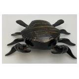 Hand Carved Wooden Crab Trinket Box