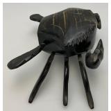 Hand Carved Wooden Crab Trinket Box