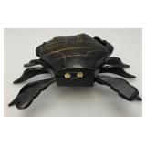 Hand Carved Wooden Crab Trinket Box