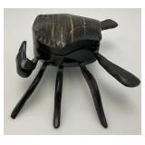 Hand Carved Wooden Crab Trinket Box