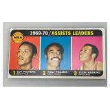 1970-71 TOPPS NBA 1969-70 Assist Leaders Len Wilkens, Walt Frazier And Clem Haskins Card (In Protective Sleeve) Reprint?