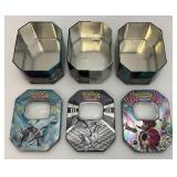 Misc. Collectible POKEMON Decorative Tins (Tins Only)