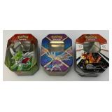 Misc. Collectible POKEMON Decorative Tins (Tins Only)