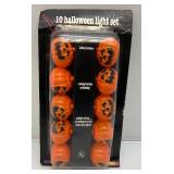 Misc. Vintage Halloween Light Sets Including Boo Ghost And More (New Old Stock)