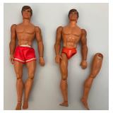 Vintage 1971 Big Jim Action Figures And Accessories (One Has bad Leg)
