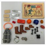 Vintage 1971 Big Jim Action Figures And Accessories (One Has bad Leg)