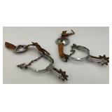 Very Cool Vintage Decorative Kids Spurs (One Strap Broken)