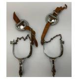 Very Cool Vintage Decorative Kids Spurs (One Strap Broken)