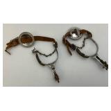 Very Cool Vintage Decorative Kids Spurs (One Strap Broken)