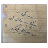 1965 Twins Autographed Photo Of Jim Kaat And Paper Signed By Bob Allison With Provenance