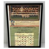 VERY COOL Vintage 1966 Calendar With "YOUR MINNESOTA TWINS" American League Champions-1965 (Calendar Missing Months)