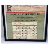 VERY COOL Vintage 1966 Calendar With "YOUR MINNESOTA TWINS" American League Champions-1965 (Calendar Missing Months)