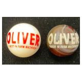Very Old OLIVER TRACTORS Advertisement Marbles
