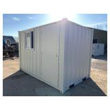 11 Foot Container Cabin w/ Side Door & Window