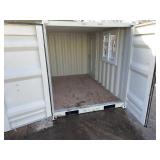 SDLANCH 10 Foot Container Cabin w/ Side Door & Window (IRGC40)