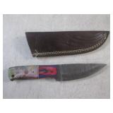(FS) 8" Damascus Blade Knife with L...