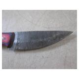 (FS) 8" Damascus Blade Knife with L...