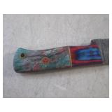 (FS) 8" Damascus Blade Knife with L...