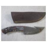(FS) 8" Damascus Blade Knife with L...