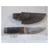 (FS) 5.75" Damascus Blade Knife wit...