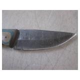 (FS) 8" Damascus Blade Knife with L...