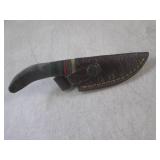(FS) 6" Damascus Blade Knife with L...