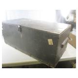 (CS) Vintage 1951 Wood Foot Locker ...