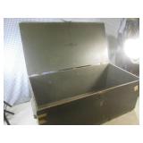 (CS) Vintage 1951 Wood Foot Locker ...
