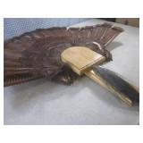 (FS) Turkey Tail Feather Fan and Be...