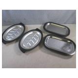 (CSB) 4 Thermo Steak Platters 2 Eac...