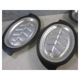 (CSB) 4 Thermo Steak Platters 2 Eac...